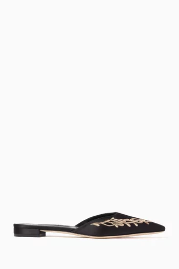 Fontaza Mules in Satin