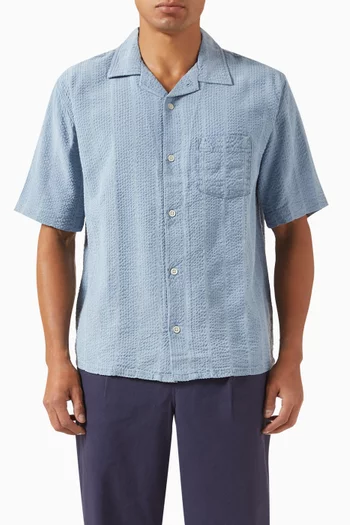 Striped Shirt in Seersucker