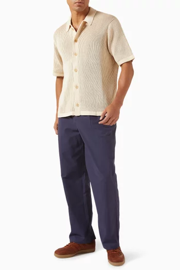 قميص بنقشة مربعات قطن