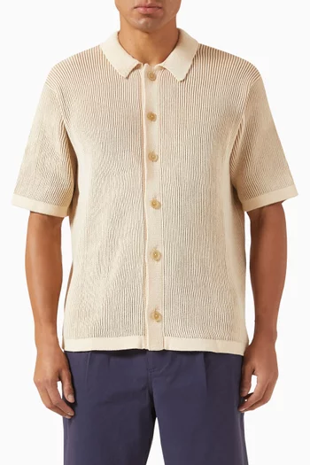 قميص بنقشة مربعات قطن