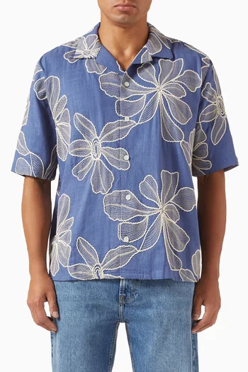 Hawaiian Shirt in Viscose & Linen