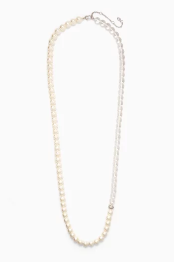 Pearlie Necklace in Silver-tone Metal