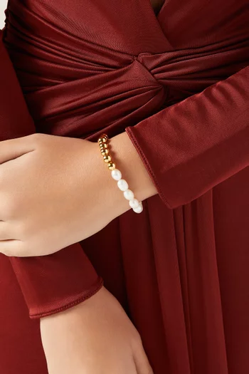 Ropes & Knots Toggle Bracelet in Gold-tone Brass