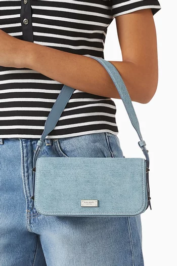 Liv Crossbody Bag in Denim