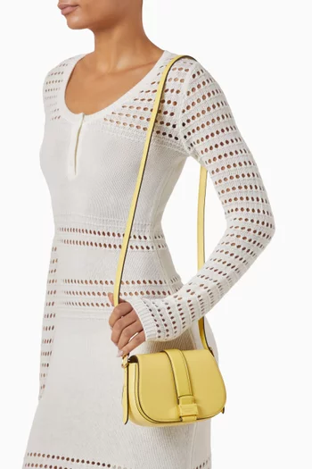 Mini Nouveau Saddle Bag in Leather
