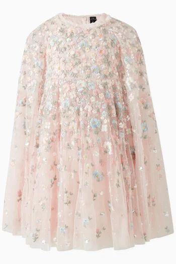 Dahlia Ditsy Cape Dress