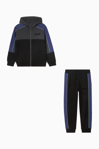 Colour-block Tracksuit Set