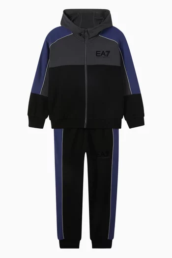 Colour-block Tracksuit Set
