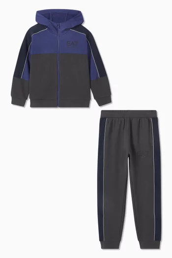 Colour-block Tracksuit Set