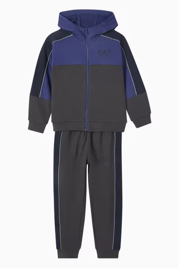 Colour-block Tracksuit Set