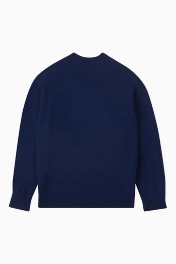 Logo-embossed Sweater in Knit