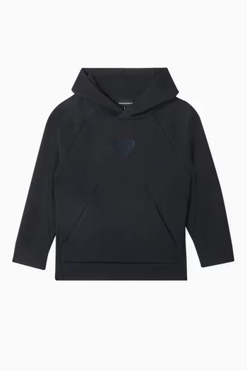 Macro Eagle Logo Hoodie in Jersey