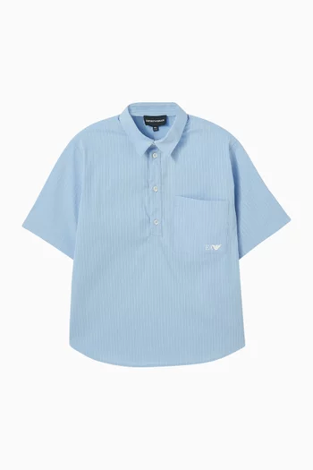 Striped Polo Shirt in Cotton