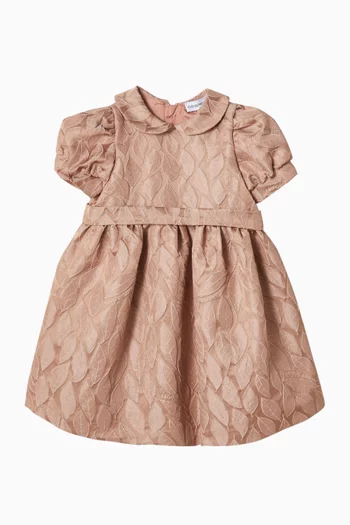 Floral Dress in Jacquard