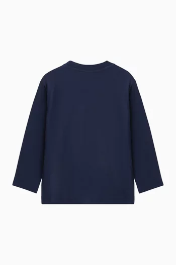 Embroidered Logo Sweatshirt in Jersey