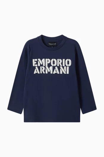 Embroidered Logo Sweatshirt in Jersey