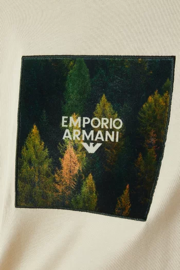 Forest-print T-shirt in Cotton