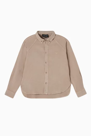 Drop Shoulder Shirt in Cotton