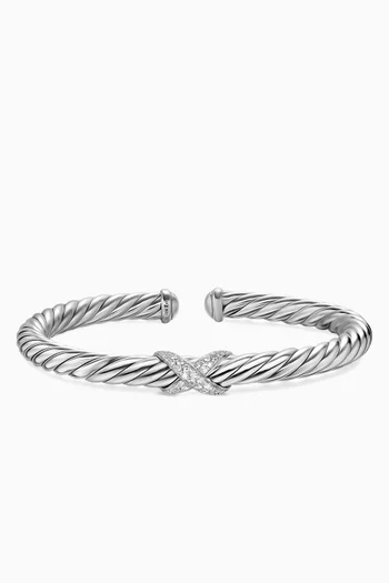 Cable Flex® Diamond Bracelet in Sterling Silver