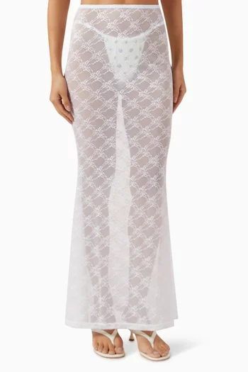Natalia Maxi Skirt in Lace