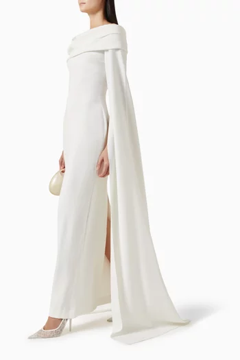 Nuri Cape-sleeve Dress