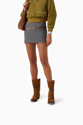 45 Mid-calf Boots in Suede