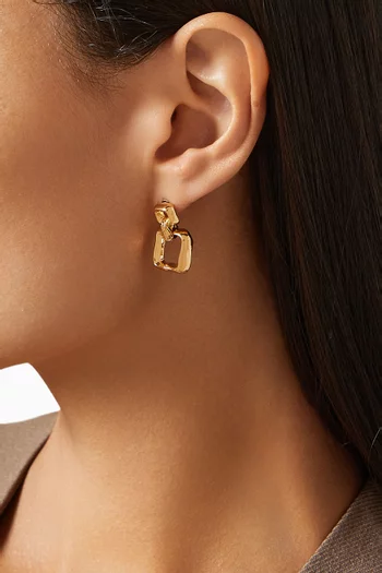 1980s Vintage Door Knocker Clip-on Earrings