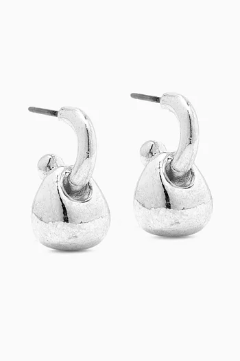 1980s Vintage Drop Earrings in Silver