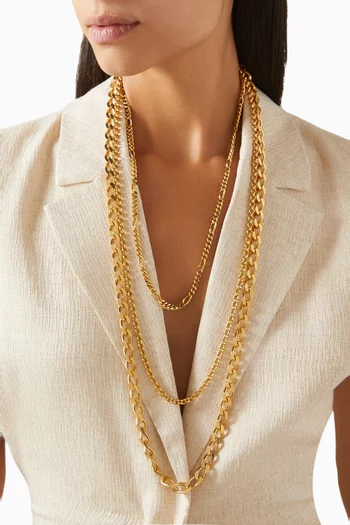 1980s Vintage Chain Necklace Set