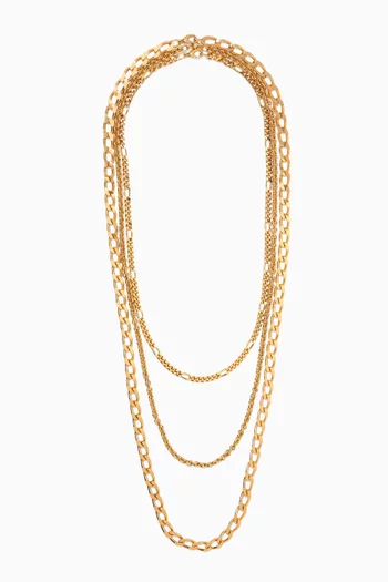 1980s Vintage Chain Necklace Set