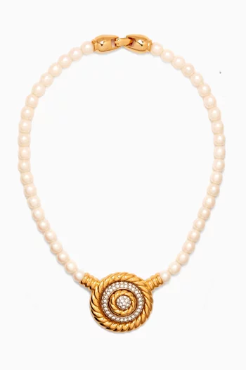 1980s Vintage Faux Pearl Necklace