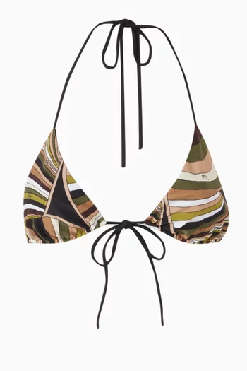 Iride-print Bikini Top