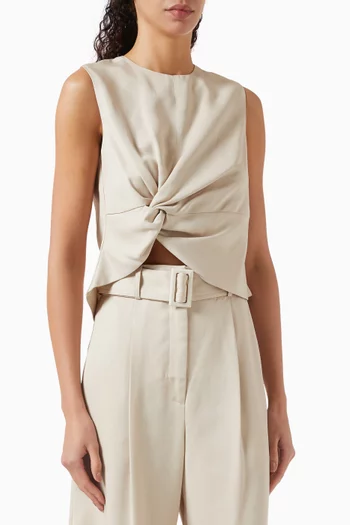 Twist-front Top in Tencel