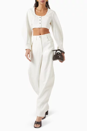 High-rise Barrel Jeans