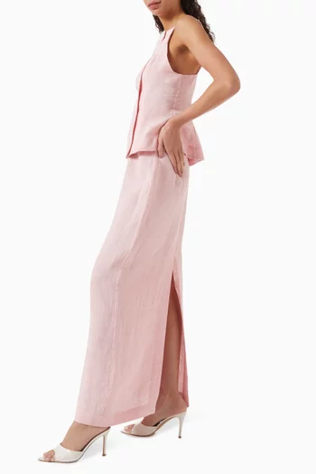 Belted Maxi Skirt