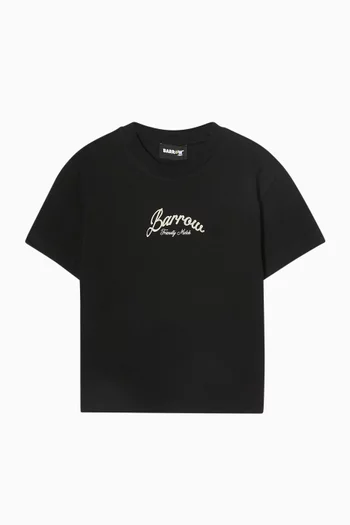 Bear Print T-shirt in Cotton