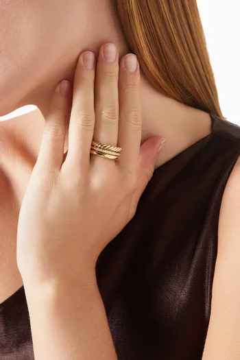 DY Mercer® Multi-row Mercer Diamond Ring in 18kt Yellow Gold