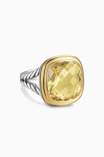 Albion® Citrine Ring in Sterling Silver & Gold