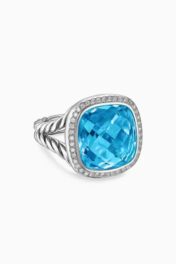 Albion® Topaz & Diamond Ring in Sterling Silver