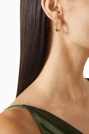 Chain Madison Earrings in 18kt Gold