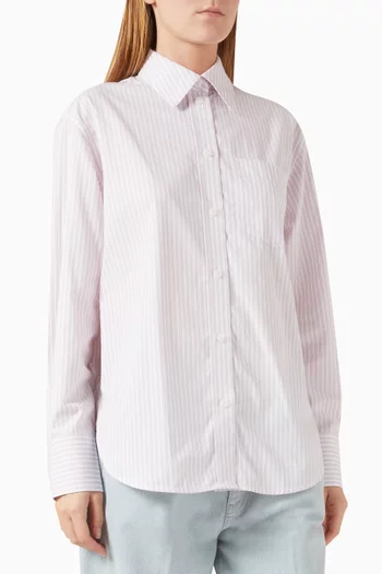 Oversized Striped Shirt in Cotton