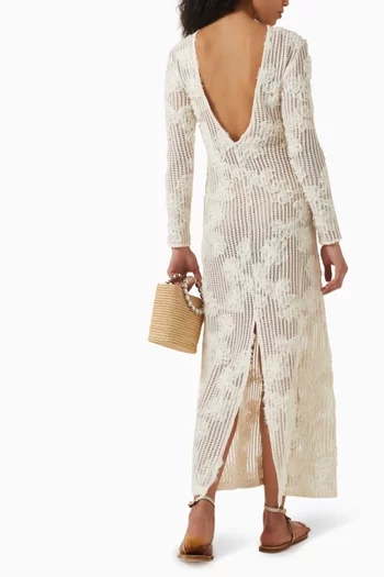 Azalia Crochet Maxi Dress