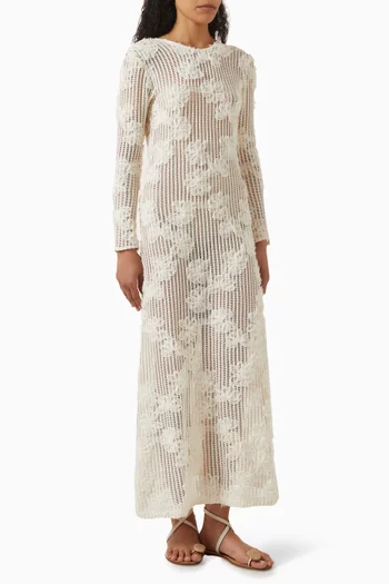 Azalia Crochet Maxi Dress