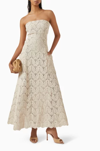 Alegra Crochet Dress in Cotton Blend
