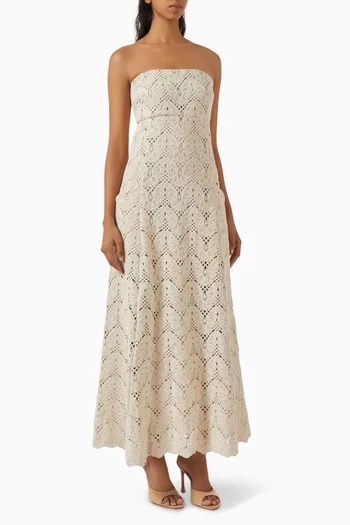 Alegra Crochet Dress in Cotton Blend