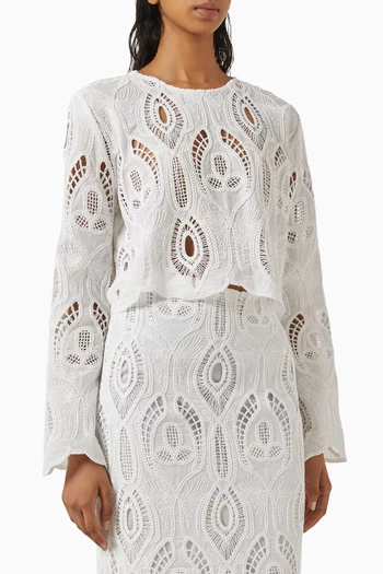 Karli Crop Top in Lace