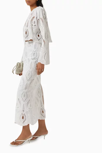 Kenzie Maxi Skirt in Lace