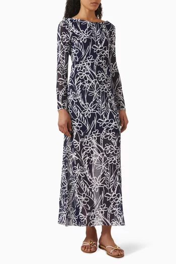 Gaia Printed Maxi Dress
