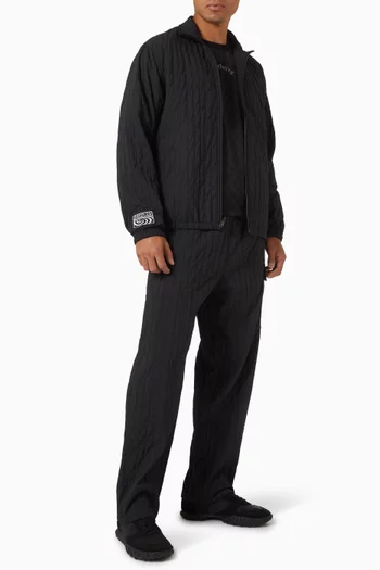 Rescue Pleated Track Jacket in Nylon-blend