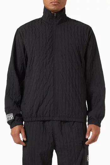 Rescue Pleated Track Jacket in Nylon-blend